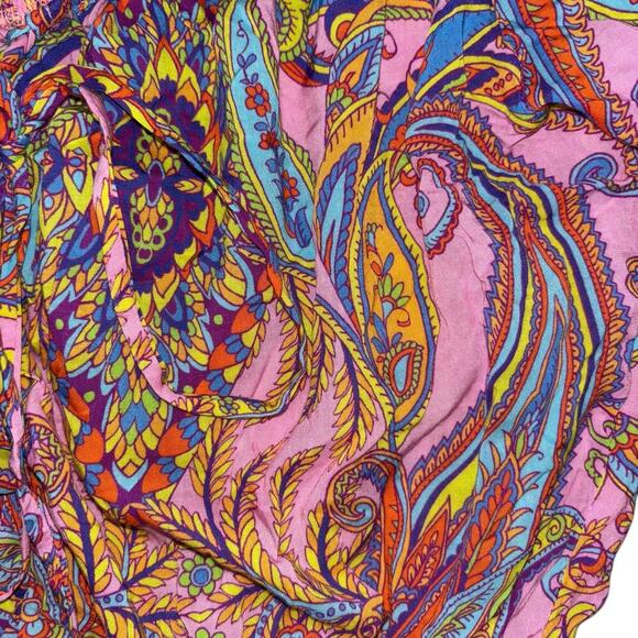 Luli Fama Bell Flounce Sleeve Milk Maid Crop Top Women’s M Renaissance Fairy - Picture 7 of 15